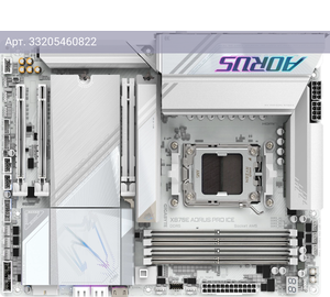 Материнская плата Gigabyte X870E AORUS PRO ICE, Socket AM5, AMD X870E, ATX