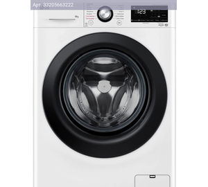 Стиральная машина средняя LG F2V3PS6W, с фронтальной загрузкой, 8кг, 1200об/мин, русский интерфейс