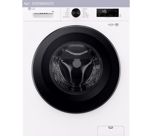 Стиральная машина полноразмерная LG F2Y1VS6W, с фронтальной загрузкой, 9кг, 1200об/мин