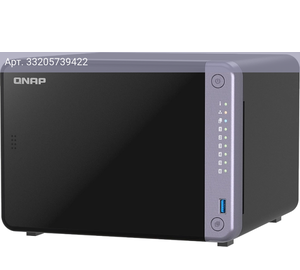 Сетевое хранилище NAS Qnap TS-632X-4G черный