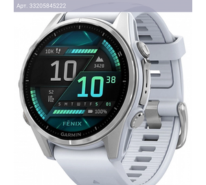 Смарт-часы GARMIN Fenix 8 серебристый (010-02903-00)