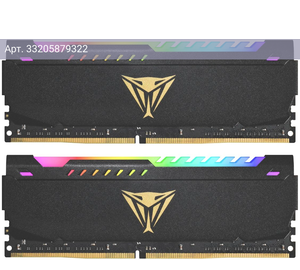 Оперативная память Patriot Viper Steel DDR4 - 2x 32GB, 3600 МГц, DIMM, CL20, RTL (pvsr464g360c0k)