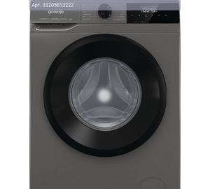 Стиральная машина полноразмерная Gorenje WNHPI84AS/AR, с фронтальной загрузкой, 8кг, 1400об/мин, русский интерфейс