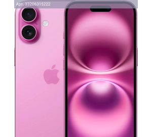 Смартфон Apple iPhone 16 A3287/128ГБ, розовый, не активированный, ИНДИЯ без RuStore (myea3hn/a)