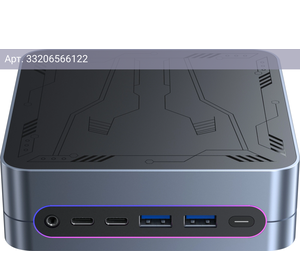 Неттоп Acer Gadget ETBox X, Intel Core i3 1220P, DDR4 16ГБ, SSD 512ГБ, Intel UHD Graphics, Windows 11 Pro, черный/серый