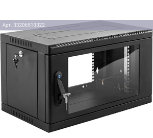 Шкаф коммутационный ЦМО ШРН-9.500-9005 9U черный
