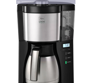 Кофеварка капельная Melitta Look V Therm Timer Black Filter черный/нержавеющая сталь (1025-18)