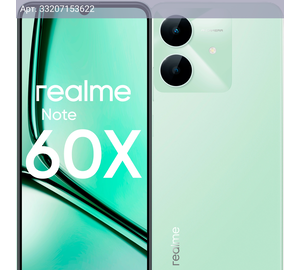 Смартфон Realme Note 60х RMX3938 4ГБ/128ГБ, зеленый (6941764449008)