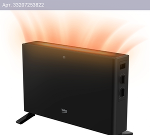 Конвектор Beko Winter Range RHC 5218 B черный, 1800Вт