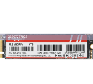 Твердотельный накопитель Kingspec 4096ГБ, M.2 2280, SATA-III, M.2 NT-4TB