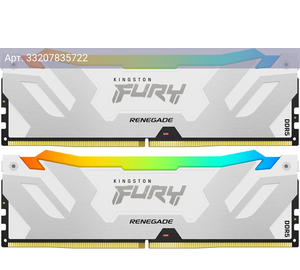 Оперативная память Kingston Fury Renegade XMP DDR5 - 2x 32GB, 6400 МГц, DIMM, CL32, RTL (kf564c32rwak2-64)