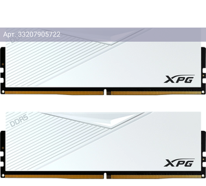 Оперативная память A-Data XPG Lancer DDR5 - 2x 16GB, 6000 МГц, DIMM, CL30, RTL (ax5u6000c3016g-dclawh)