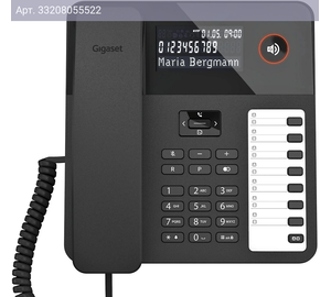 Телефон Gigaset DESK 600 черный (S30350-H224-R101)