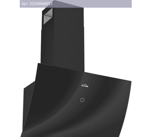 Каминная вытяжка Elikor Wave BK 60 черный (243078)