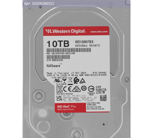 Жесткий диск WD Red Pro WD103KFBX 10TB, SATA III, 3.5