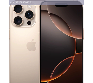 Смартфон Apple iPhone 16 Pro A3294/128ГБ, бежевый титан, КИТАЙ без RuStore (mylq3ch/a)
