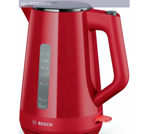 Чайник электрический Bosch TWK1M124 красный, пластик