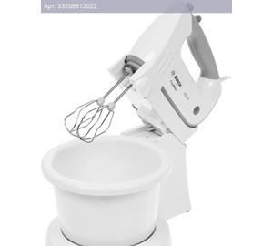 Миксер Bosch MFQ36460S белый/серый