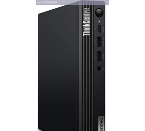 Неттоп Lenovo ThinkCentre Tiny M70q-5, Intel Core i7 14700T, DDR5 16ГБ, SSD 512ГБ, Intel UHD Graphics 770, без ОС, черный, русский/английский (12td003uum)