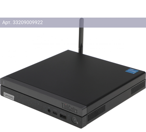 Неттоп Lenovo ThinkCentre Neo 50q Gen 4, Intel Core i3 1215U, DDR4 8ГБ, SSD 256ГБ, Intel UHD Graphics, без ОС, черный, русский/английский (12ln003kum)