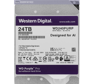 Жесткий диск WD Purple Pro WD240PURP 24TB, SATA III, 3.5