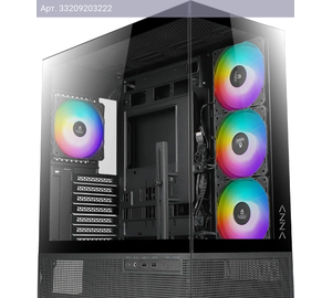Компьютерный корпус ATX Azza TIARA черный (csaz-501b tiara)