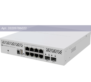 Коммутатор управляемый MikroTik CRS310-8G+2S+IN