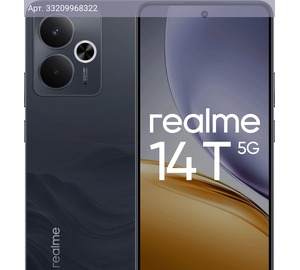 Смартфон Realme 14T 5G RMX5078 8ГБ/128ГБ, черный (6941764459687)