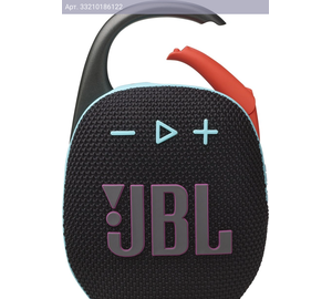 Колонка портативная JBL Clip 5, 7Вт, черный/оранжевый