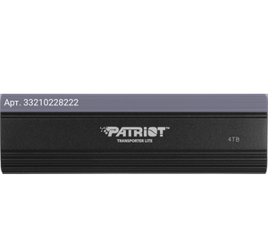 Внешний жесткий диск 4TB Patriot Transporter Lite черный USB-C (ptpl4tbpecb)