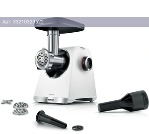 Мясорубка Bosch MFWS609W белый/черный