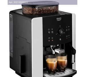 Кофемашина Krups Arabica EA811810 черный/серебристый (8000036152)