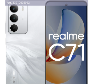 Смартфон Realme C71 RMX5303 8ГБ/128ГБ, белый (6941764467118)