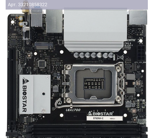 Материнская плата Biostar B760NH-E, Soc-1700, Intel B760, mini-ITX