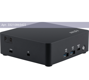 Неттоп MSI Cubi NUC AI 1UMG-064XRU, Intel Core Ultra 7 155H, DDR5 16ГБ, SSD 1024ГБ, Intel Arc graphics, без ОС, черный (9s6-b20911-065)