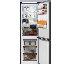 Холодильник двухкамерный Weissgauff WRK 185 Total NoFrost Inverter Black черный