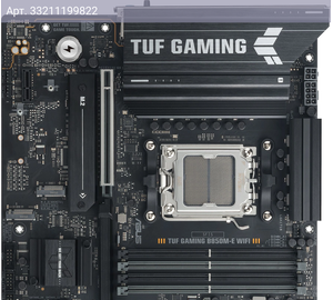 Материнская плата Asus TUF GAMING B850M-E WIFI, Socket AM5, AMD B850, mATX