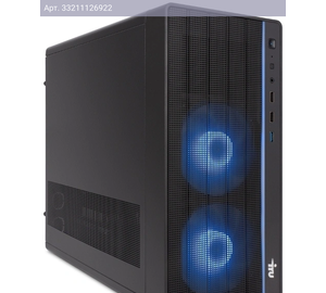 Компьютер IRU Tactio 310H6SEA, Intel Core i5 12400F, DDR4 16ГБ, SSD 512ГБ, NVIDIA GeForce RTX 3050 8192МБ, FreeDOS, черный (2111269)