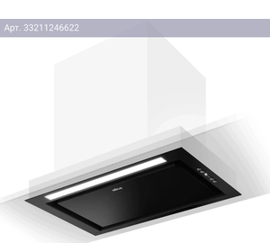 Встраиваемая вытяжка Elica Hidden ADV Plus BLGL/A/52 черный/стекло черное (prf0183971a)