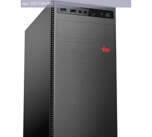 Компьютер IRU Planio 310H6SEV, Intel Core i5 13400, DDR4 16ГБ, SSD 512ГБ, Intel UHD Graphics 730, FreeDOS, черный (2112914)
