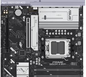 Материнская плата Asus PRIME B850M-A WIFI, Socket AM5, AMD B850, mATX