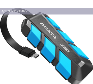 Внешний жесткий диск 2000GB A-Data SC740 синий USB3.2 Gen2 (sc740-2000g-cbu)