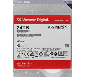 Жесткий диск WD Red Pro WD240KFGX 24TB, SATA III, 3.5