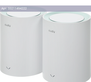 Бесшовный Mesh роутер Cudy M1500 белый (m1500(2-pack))