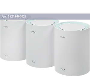 Бесшовный Mesh роутер Cudy M1500 белый (m1500(3-pack))