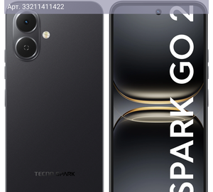 Смартфон Tecno Spark Go 2 4ГБ/128ГБ, черный (km4 128+4 ink black)