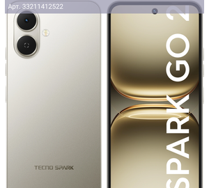 Смартфон Tecno Spark Go 2 4ГБ/128ГБ, серый (km4 128+4 titanium grey)
