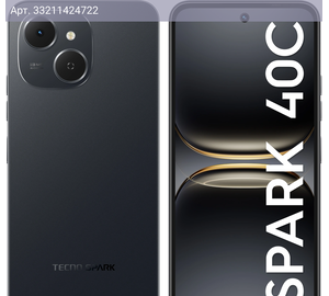 Смартфон Tecno Spark 40C 8ГБ/128ГБ, черный (km4k 128+8 ink black)