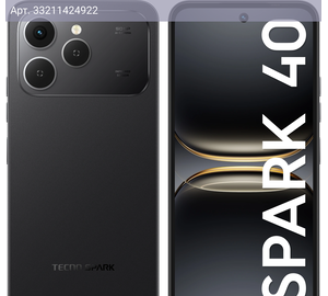 Смартфон Tecno Spark 40 8ГБ/256ГБ, черный (km5n 256+8 ink black)