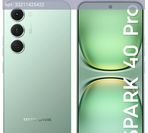 Смартфон Tecno Spark 40 Pro 8ГБ/128ГБ, зеленый (km6 128+8 bamboo green)